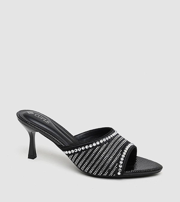 Embellished Heeled Sandals
