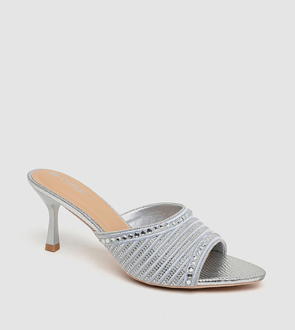 Embellished Heeled Sandals