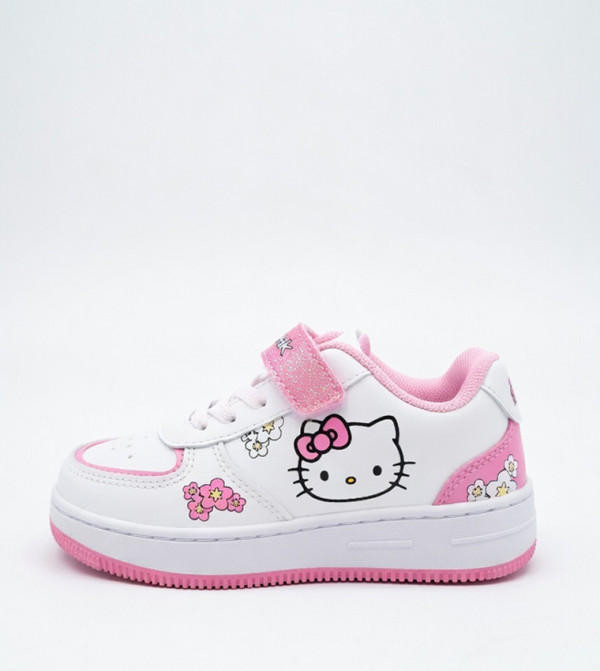 Hello Kitty Printed Velcro Closure Sneakers