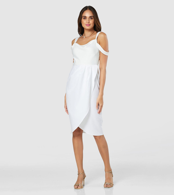 Shoulder Straps Tulip Hem Dress