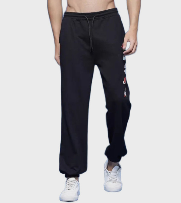 Printed Loose Fit Joggers