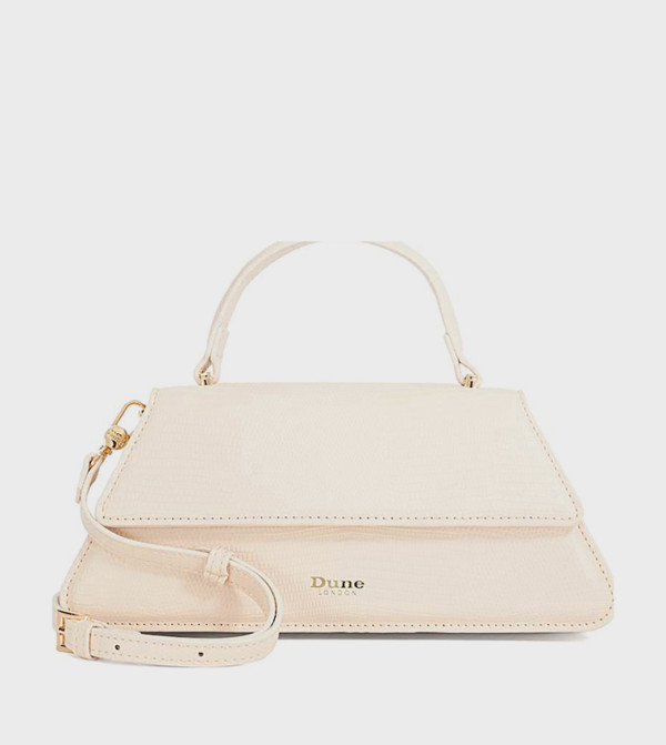 DALIA Croc Textured Top Handle Bag