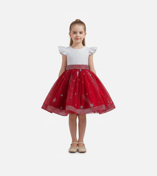 SequinsTulle Party Dress