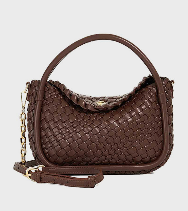 DINIDELIBERATE Basket Weave Handheld Bag