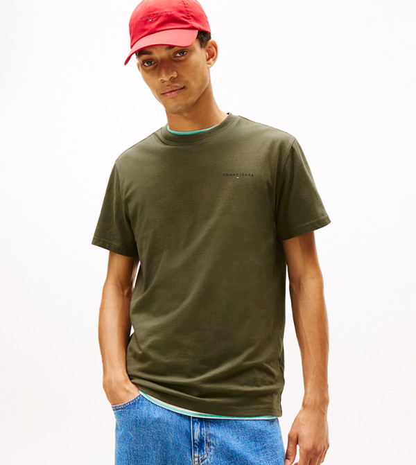 Logo Detail Crew Neck T-Shirt