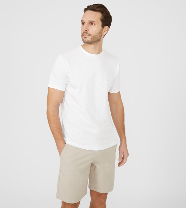 Solid Crew Neck T-Shirt