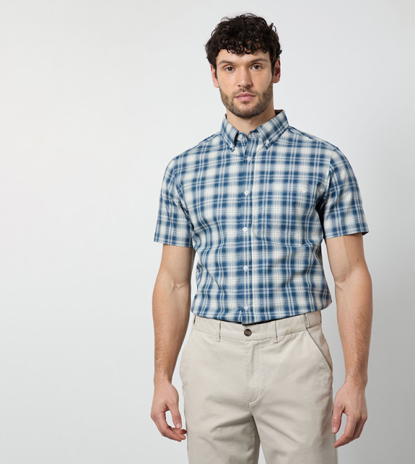 Madras Checkered Short Sleeves Shirt