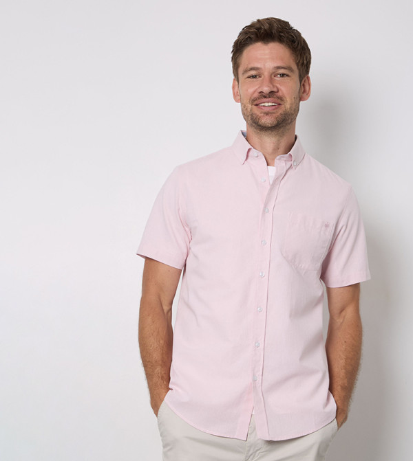 Textured Short Sleeves Shirt