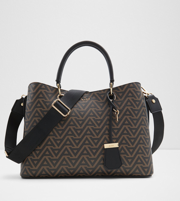 EILE Monogram Patterned Satchel Bag