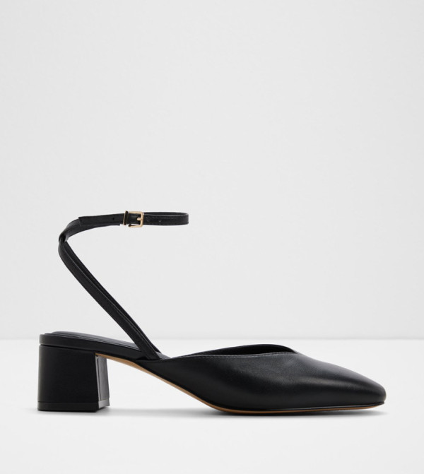 ELIANIE Ankle Strap Block Heel Pumps