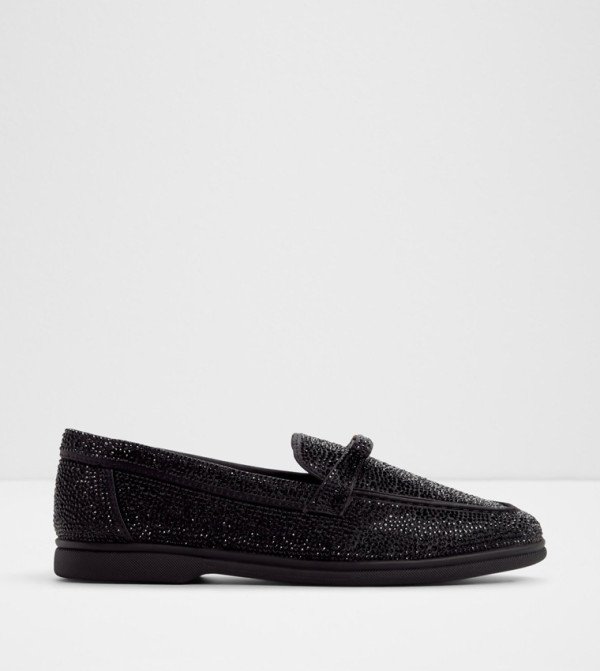 ELIZIE Embellished Round Toe Loafers