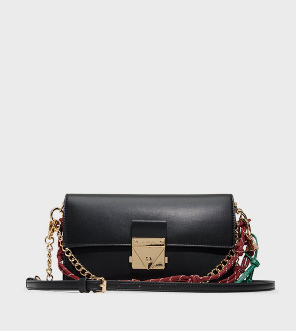 EVENGELIA Textured Flap Crossbody Bag