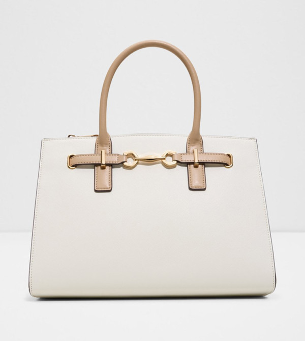 EVIELYNE Metal Accent Snap Button Satchel Bag
