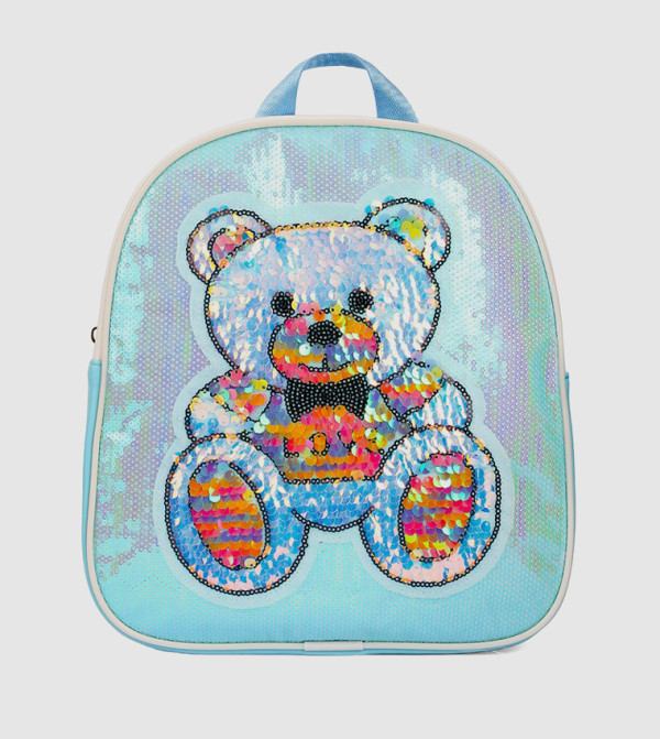 Teddy Sequins School Backpack