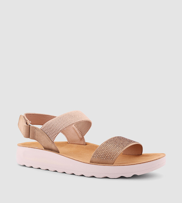 Embellished Open Toe Wedge Sandals
