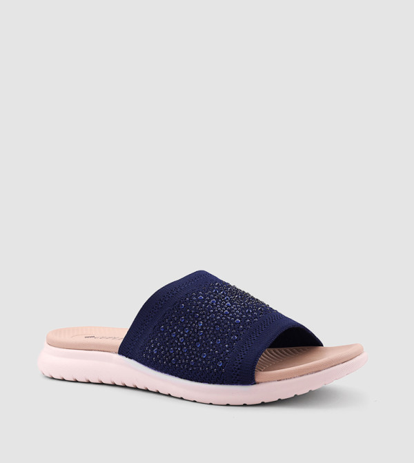 Embellished Open Toe Comfort Sandals