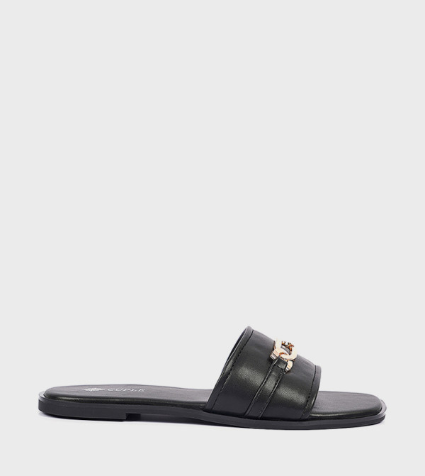 Horsebit Open Toe Flat Sandals