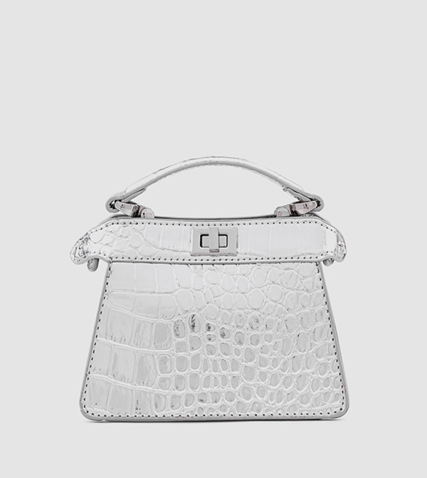 Textured Top Handle Bag