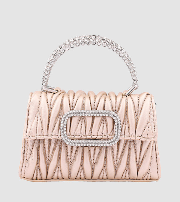 Embellished Top Handle Bag