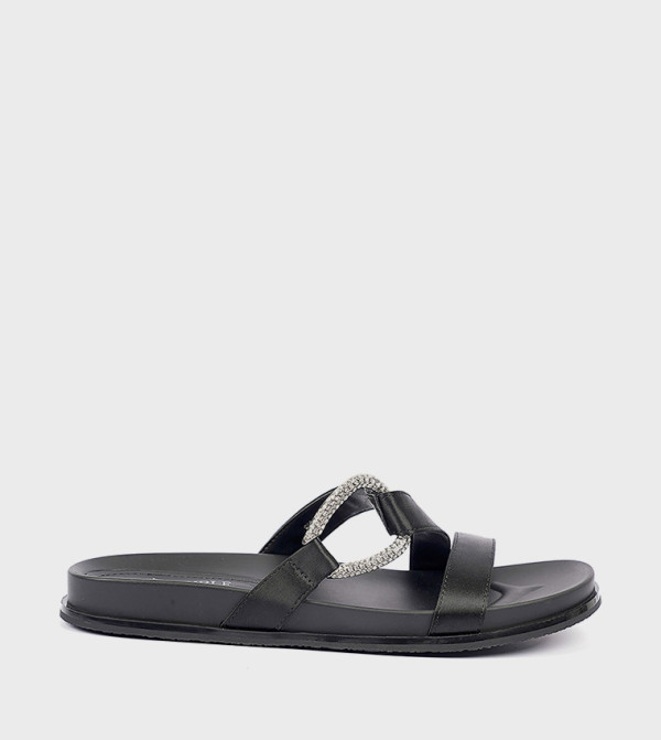 Embellished Strappy Flat Sandals