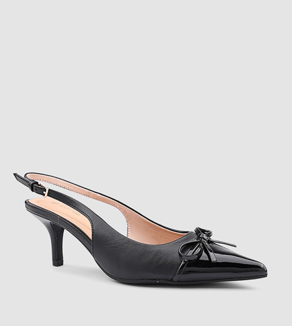 Bow Detail Slingback Pumps