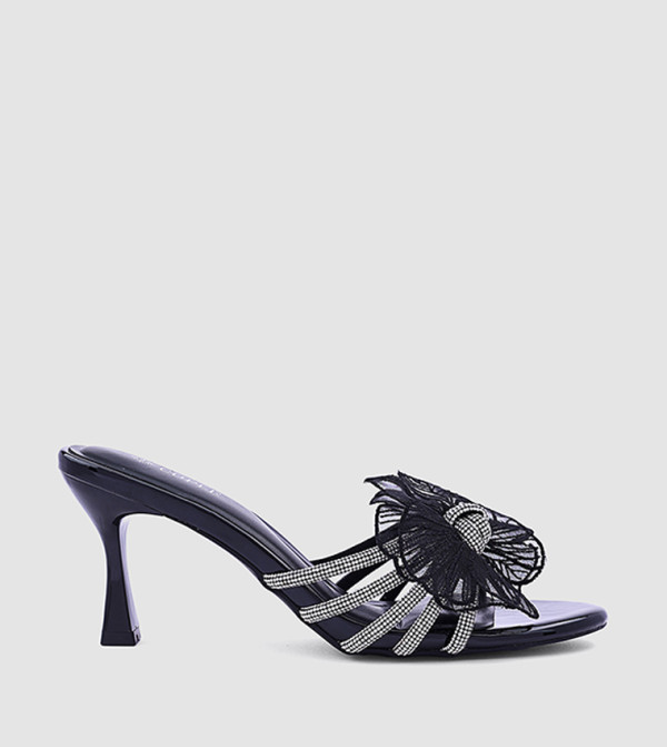 Embellished Open Toe Heel Sandals