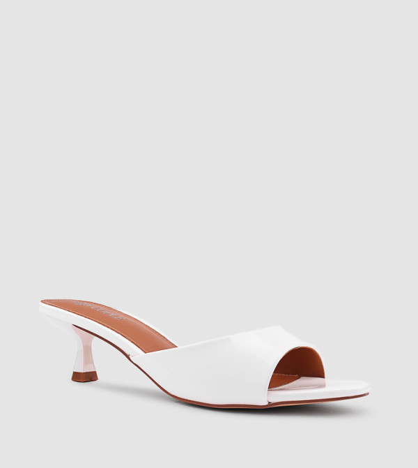 Solid Open Toe Heel Sandals