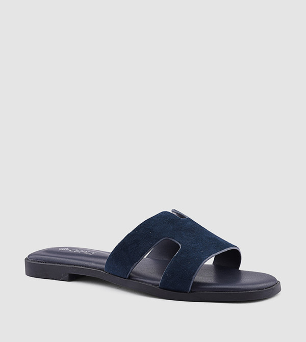 Solid Open Toe Flat Sandals