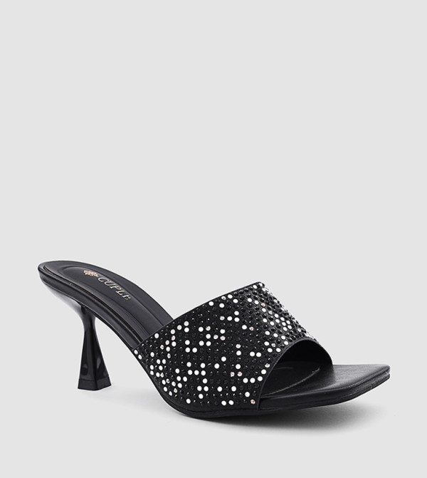 Embellished Heeled Sandals
