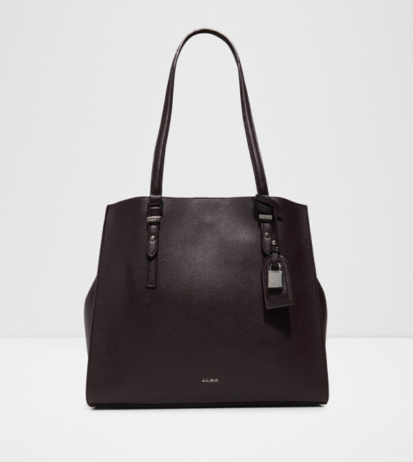 FEACAN Textured Snap Button Tote Bag