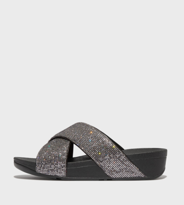 LULU GLITTERBALL Criss-Cross Comfort Sandals