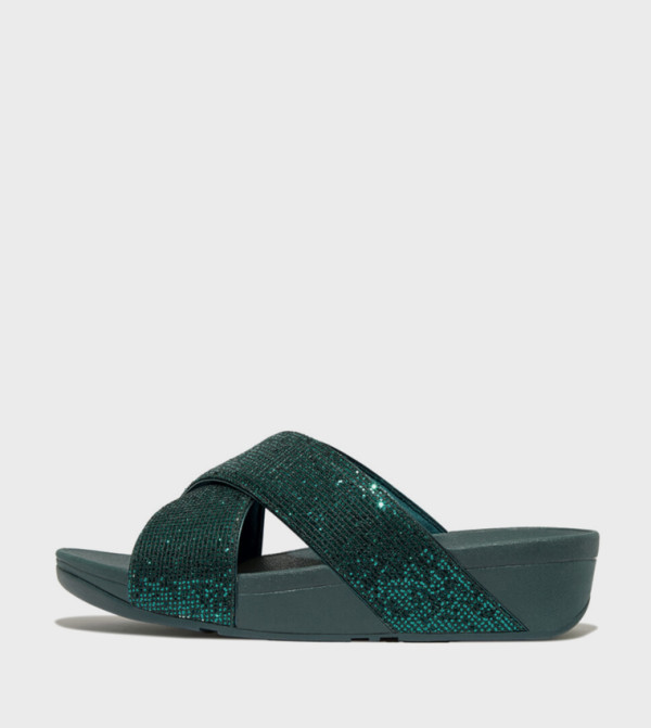 LULU GLITTERBALL Criss-Cross Comfort Sandals