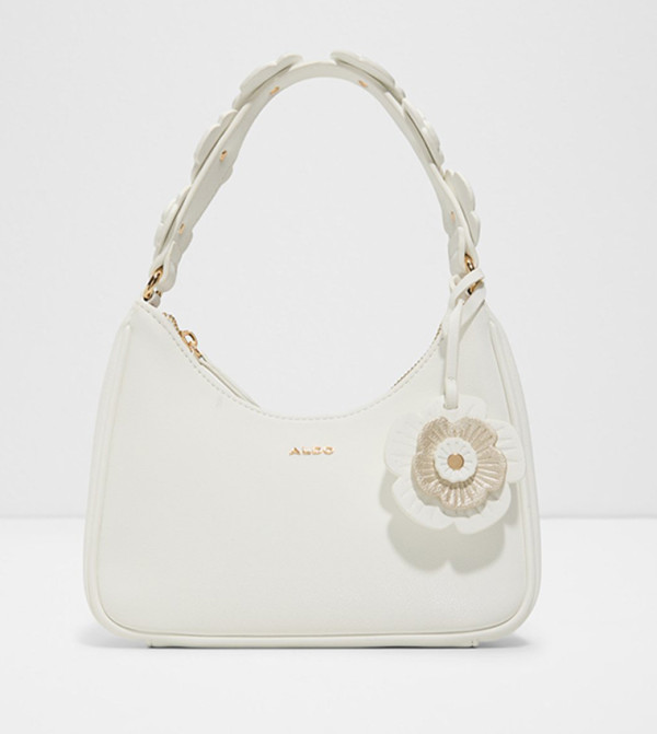 FFLORALINE Appliqued Shoulder Bag