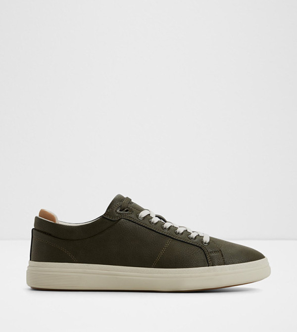 FINESPEC Solid Lace-Up Sneakers