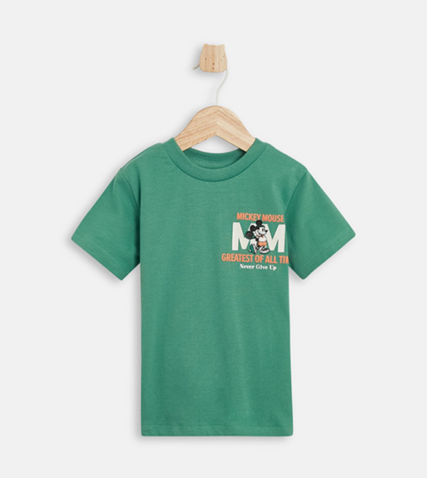 Mickey Mouse Printed Short Sleeves T-Shirt