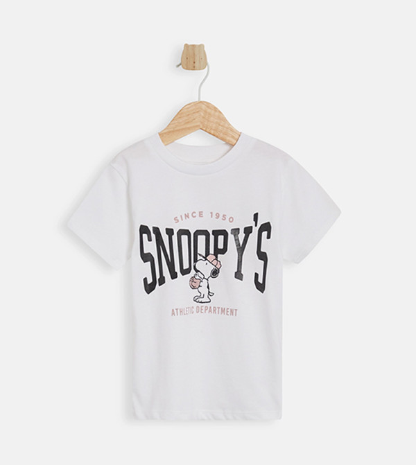 Snoopy Printed Short Sleeves T-Shirt