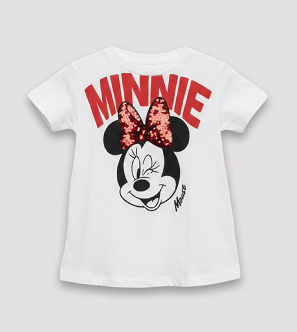 تيشيرت كم قصير بطبعة ميني ماوس