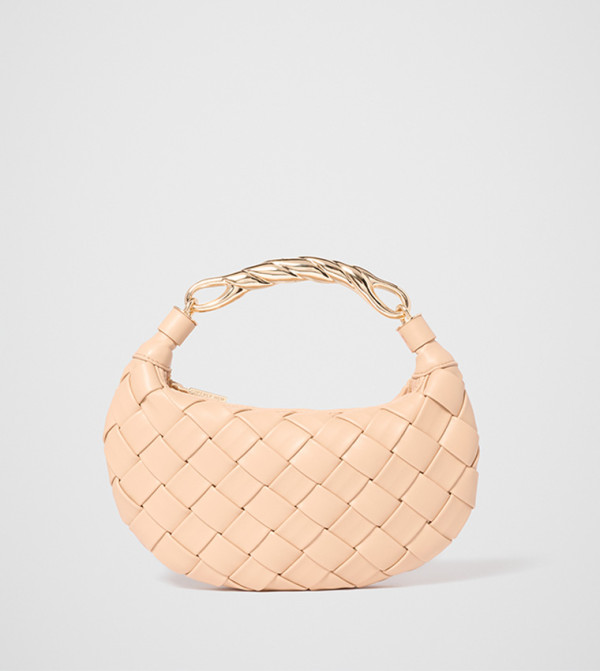 FN WILLA Braided Metal Handle Handheld Bag