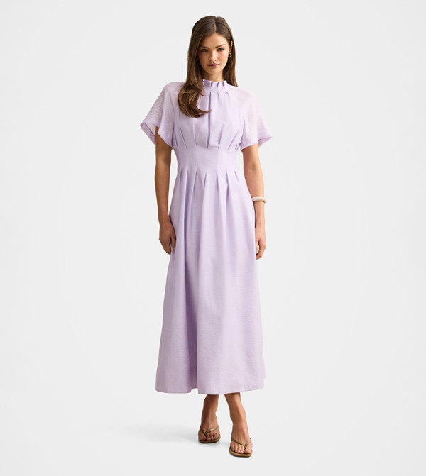 EVERLY Seam Detail Midi Dress