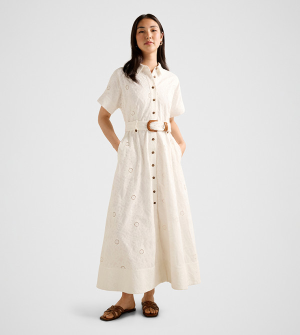 VALERIA Broderie Maxi Dress