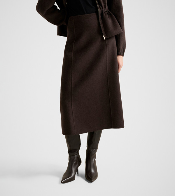 AMARA Felled Circle Midi Skirt