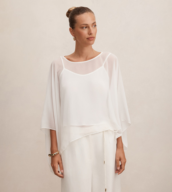 FN GIA Sheer Cape Top
