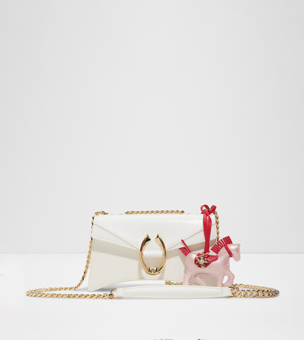 FORTUNATA Textured Crossbody Bag with Charm