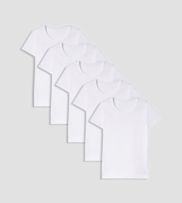 5-Pack Solid T-Shirts