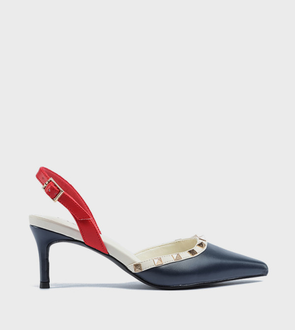 Studded Pointed Toe Pumps