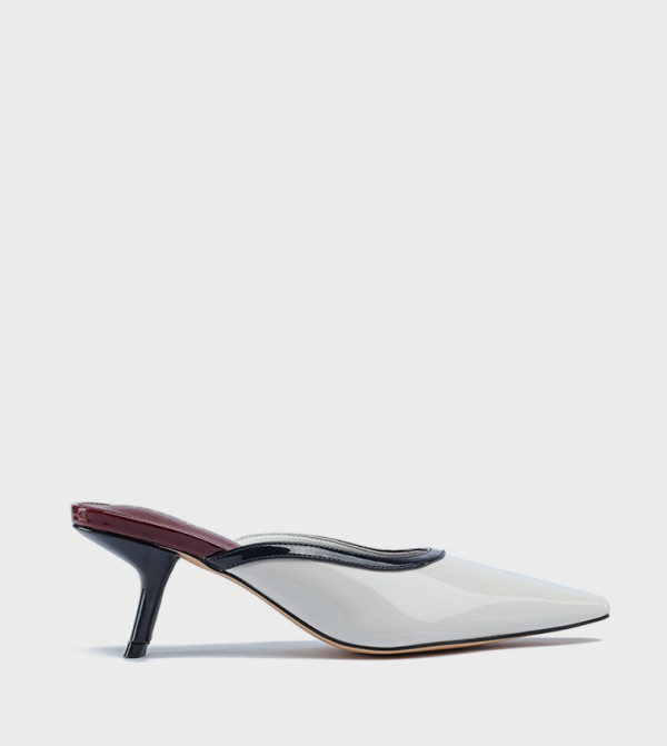 Textured Pointed Toe Pumps