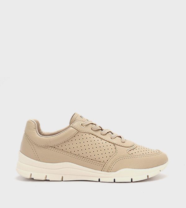 Round Toe Lace-Up Sneakers