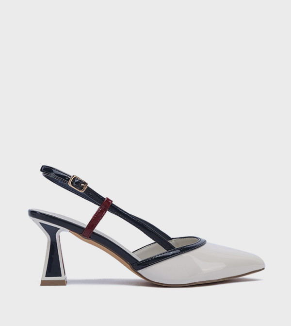 Solid Pointed Toe Slingback Pumps