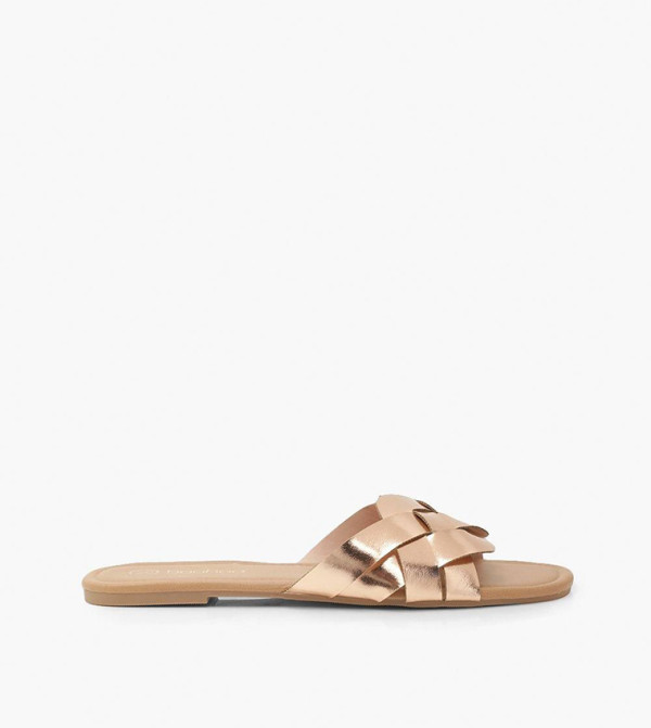 Open Toe Strap Slide Sandals