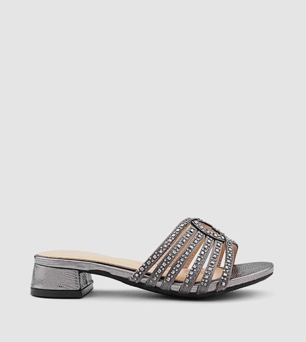 Embellished Strappy Heeled Sandals